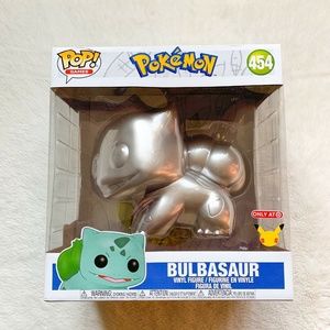 NEW Funko POP! 10" Pokemon Metallic Bulbasaur 454 Target Exclusive Vinyl Figure
